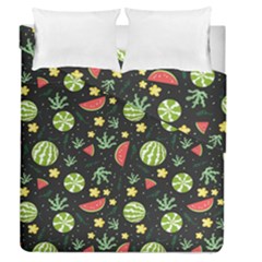 Watermelon Berries Patterns Pattern Duvet Cover Double Side (queen Size) by uniart180623