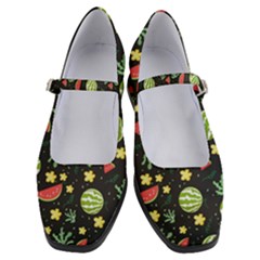 Watermelon Berries Patterns Pattern Women s Mary Jane Shoes by uniart180623