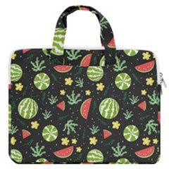 Watermelon Berries Patterns Pattern Macbook Pro 16  Double Pocket Laptop Bag  by uniart180623