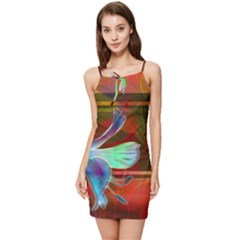 Abstract Fractal Design Digital Wallpaper Graphic Backdrop Summer Tie Front Dress by uniart180623