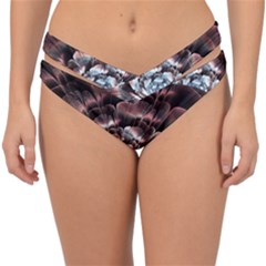 Flower Fractal Art Cool Petal Abstract Double Strap Halter Bikini Bottoms by uniart180623