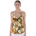 Flowers Pattern Floral Patterns Decorative Art Babydoll Tankini Top View1