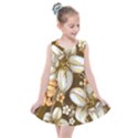 Flowers Pattern Floral Patterns Decorative Art Kids  Summer Dress View1