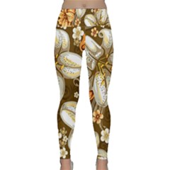 Flowers Pattern Floral Patterns Decorative Art Lightweight Velour Classic Yoga Leggings by uniart180623