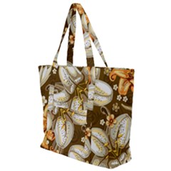 Flowers Pattern Floral Patterns Decorative Art Zip Up Canvas Bag by uniart180623