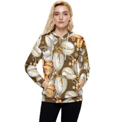 Flowers Pattern Floral Patterns Decorative Art Women s Lightweight Drawstring Hoodie by uniart180623