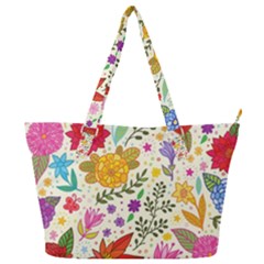 Colorful Flowers Pattern Abstract Patterns Floral Patterns Full Print Shoulder Bag by uniart180623