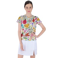 Colorful Flowers Pattern Abstract Patterns Floral Patterns Women s Sports Top by uniart180623