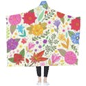 Colorful Flowers Pattern Abstract Patterns Floral Patterns Wearable Blanket View2