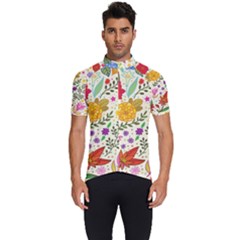 Colorful Flowers Pattern Abstract Patterns Floral Patterns Men s Short Sleeve Cycling Jersey by uniart180623