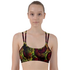 Green And Red Lights Wallpaper Fractal Digital Art Artwork Line Them Up Sports Bra by uniart180623