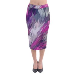 Colorful Artistic Pattern Design Velvet Midi Pencil Skirt by uniart180623