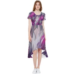 Colorful Artistic Pattern Design High Low Boho Dress by uniart180623