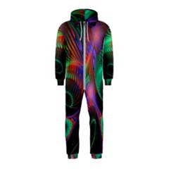 Circle Art 3d Artwork Graphics Vortex Colorful Digital Art Hooded Jumpsuit (kids) by uniart180623