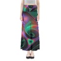 Circle Art 3d Artwork Graphics Vortex Colorful Digital Art Full Length Maxi Skirt View1