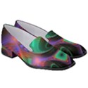 Circle Art 3d Artwork Graphics Vortex Colorful Digital Art Women s Classic Loafer Heels View3