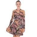 Colorful Paisley Background Artwork Paisley Patterns Long Sleeve Panel Dress View1