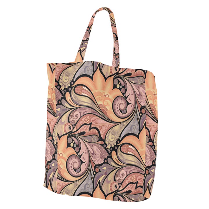 Colorful Paisley Background Artwork Paisley Patterns Giant Grocery Tote