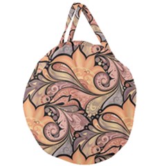 Colorful Paisley Background Artwork Paisley Patterns Giant Round Zipper Tote by uniart180623