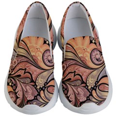 Colorful Paisley Background Artwork Paisley Patterns Kids Lightweight Slip Ons by uniart180623