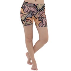 Colorful Paisley Background Artwork Paisley Patterns Lightweight Velour Yoga Shorts by uniart180623