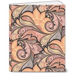 Colorful Paisley Background Artwork Paisley Patterns 8  X 10  Softcover Notebook by uniart180623