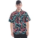 Leaves Leaf Pattern Patterns Colorfu Men s Short Sleeve Shirt View1