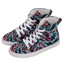 Leaves Leaf Pattern Patterns Colorfu Men s Hi-Top Skate Sneakers View2