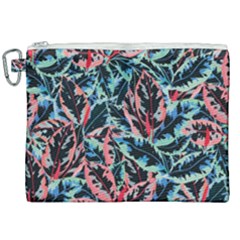 Leaves Leaf Pattern Patterns Colorfu Canvas Cosmetic Bag (xxl)