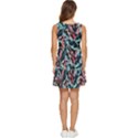 Leaves Leaf Pattern Patterns Colorfu Tiered Sleeveless Mini Dress View4