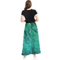 Green And Blue Peafowl Peacock Animal Color Brightly Colored Maxi Chiffon Skirt View2