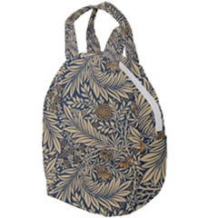 Brown Vintage Background Vintage Floral Pattern Brown Travel Backpack by uniart180623