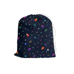 Abstract Minimalism Digital Art Abstract Drawstring Pouch (large) by uniart180623