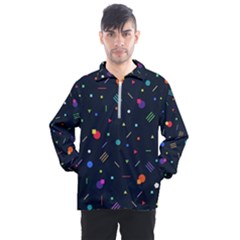 Abstract Minimalism Digital Art Abstract Men s Half Zip Pullover