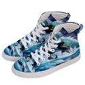 Orca Wave Water Underwater Sky Men s Hi-Top Skate Sneakers View2