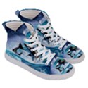 Orca Wave Water Underwater Sky Men s Hi-Top Skate Sneakers View3