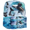 Orca Wave Water Underwater Sky Giant Full Print Backpack View3