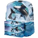 Orca Wave Water Underwater Sky Giant Full Print Backpack View4