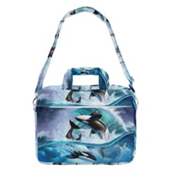 Orca Wave Water Underwater Sky Macbook Pro 13  Shoulder Laptop Bag  by uniart180623