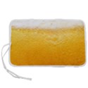 Texture Pattern Macro Glass Of Beer Foam White Yellow Pen Storage Case (S) View1