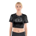 Abstract Mandala Twirl Cotton Crop Top View1