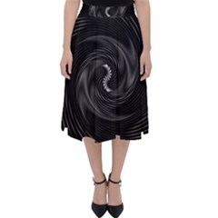 Abstract Mandala Twirl Classic Midi Skirt by uniart180623