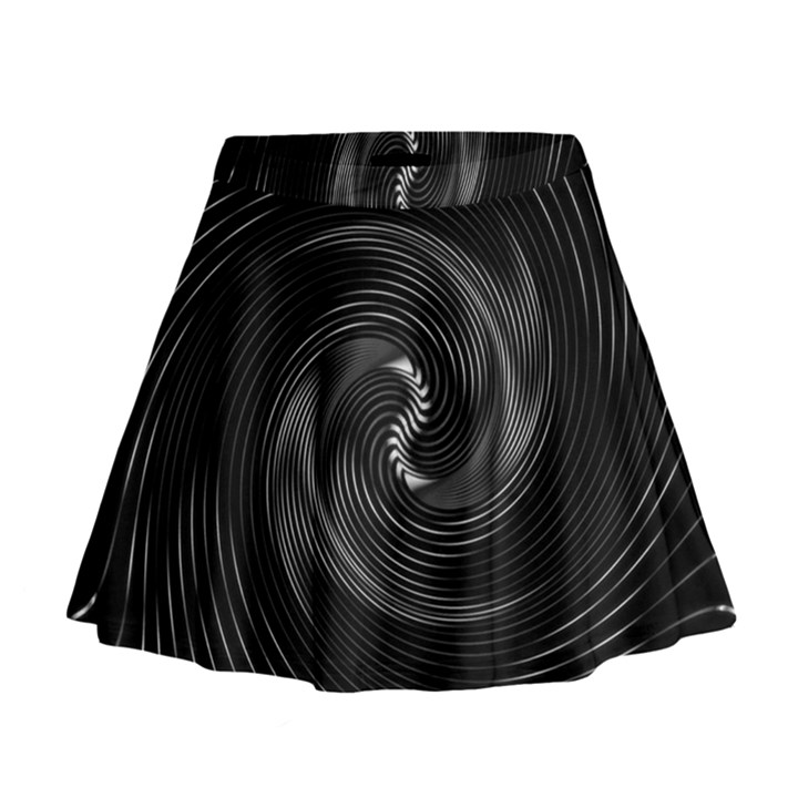 Abstract Mandala Twirl Mini Flare Skirt