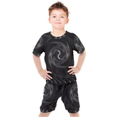 Abstract Mandala Twirl Kids  Tee And Shorts Set by uniart180623