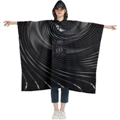 Abstract Mandala Twirl Women s Hooded Rain Ponchos by uniart180623