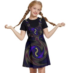 Manadala Twirl Abstract Kids  Apron Dress by uniart180623