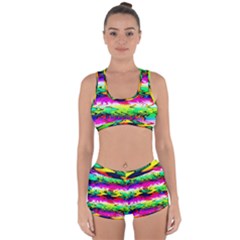 Waves Of Color Racerback Boyleg Bikini Set by uniart180623