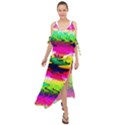 Waves Of Color Maxi Chiffon Cover Up Dress View1