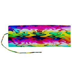 Waves Of Color Roll Up Canvas Pencil Holder (m) by uniart180623