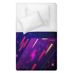 Colorful Abstract Background Creative Digital Art Colorful Geometric Artwork Duvet Cover (single Size) by uniart180623